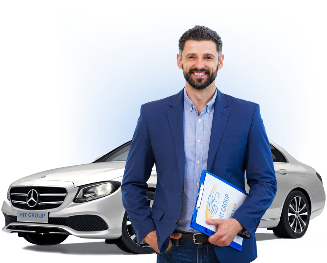 man and car hit group
